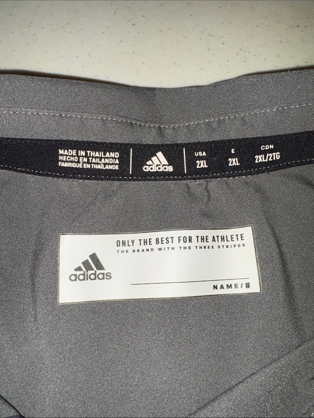 Adidas Men’s 2XL Gray Performance Button Up Golf Shirt Short Sle